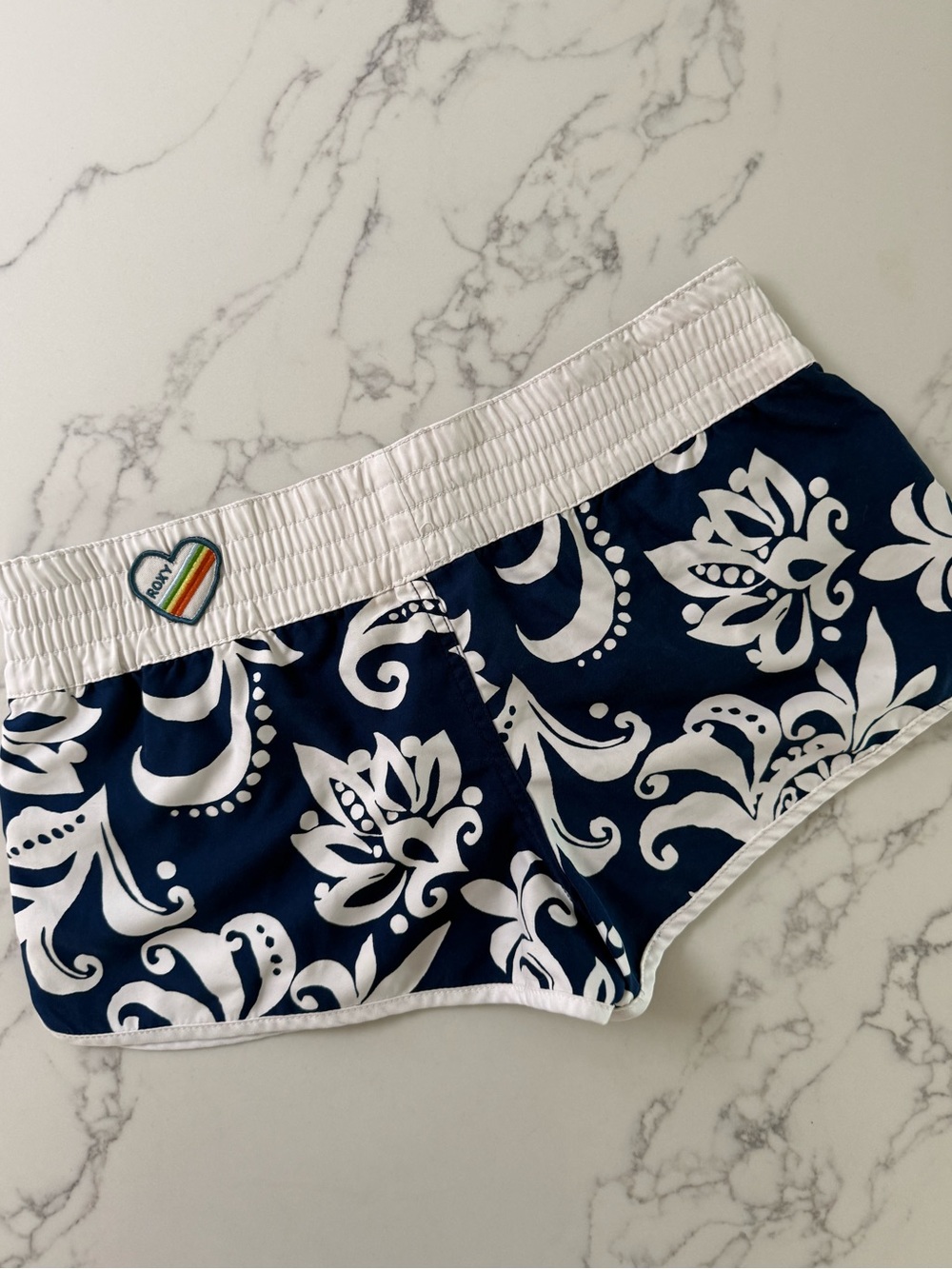 Vintage Roxy Board Shorts - Navy Floral - Junior's 11